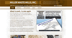 Desktop Screenshot of millerwastemills.com